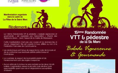 15e randonnée pédestre et VTT de la St marc dimanche 26 avril 2026