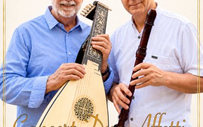 Concert du Duo Affetti/Bertrand Bayle/Luth et guitare baroque, et Joseph Grau/Flûte à bec vendredi 25 septembre à 19h00